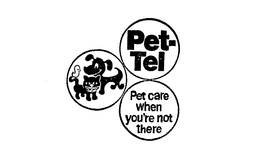 PET-TEL PET CARE WHEN YOU'RE NOT THERE logo