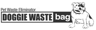 PET WASTE ELIMINATOR DOGGIE WASTE BAG logo