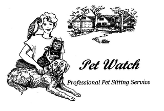 PET WATCH PROFESSIONAL PET SITTING SERVICE logo