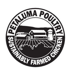 PETALUMA POULTRY SUSTAINABLY FARMED CHICKEN logo