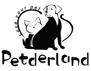 PETDERLAND LOVE YOUR PET logo