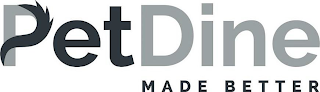 PETDINE MADE BETTER logo
