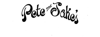 PETE AND JAKE'S logo