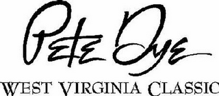 PETE DYE WEST VIRGINIA CLASSIC logo