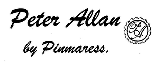 PETER ALLAN BY PINMARESS. PA logo