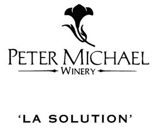 PETER MICHAEL WINERY 'LA SOLUTION' logo