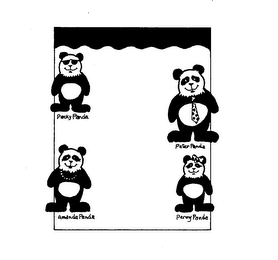 PETER PANDA AMANDA PANDA PACKY PANDA PENNY PANDA logo