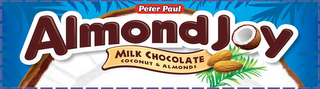 PETER PAUL ALMOND JOY MILK CHOCOLATE COCONUT & ALMONDS logo