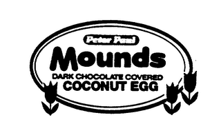 PETER PAUL MOUNDS DARK CHOCOLATE COVERED COCONUT EGG logo