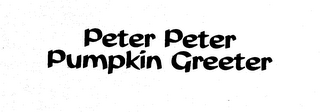 PETER PETER PUMPKIN GREETER logo