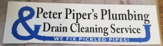 PETER PIPER'S PLUMBING & DRAIN CLEANING SERVICE WE FIX PICKLED PIPES! logo
