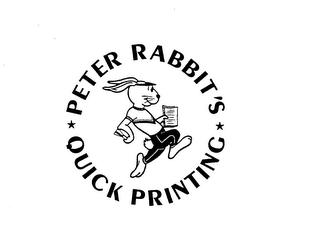 PETER RABBIT'S QUICK PRINTING logo