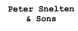 PETER SNELTEN & SONS logo