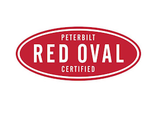 PETERBILT RED OVAL CERTIFIED logo