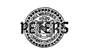 PETERS ALL WEATHER SPORTSWEAR logo