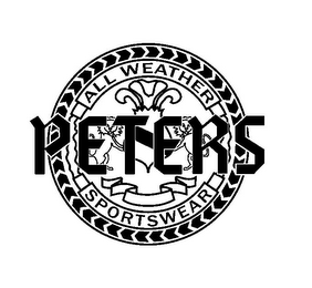 PETERS ALL WEATHER SPORTSWEAR logo