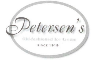 PETERSEN'S OLD - FASHIONED ICE CREAM SINCE 1919 logo