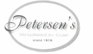 PETERSEN'S OLD-FASHIONED ICE CREAM SINCE 1919 logo