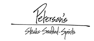 PETERSON'S STEAKS SEAFOOD SPIRITS logo