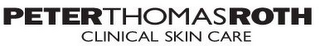 PETERTHOMASROTH CLINICAL SKIN CARE logo