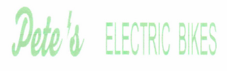 PETE'S ELECTRIC BIKES logo
