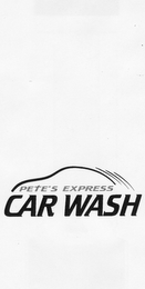 PETE'S EXPRESS CAR WASH logo