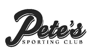 PETE'S SPORTING CLUB logo