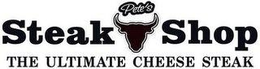 PETE'S STEAK SHOP THE ULTIMATE CHEESE STEAK logo