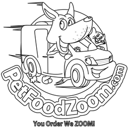 PETFOODZOOM.COM YOU ORDER WE ZOOM! logo