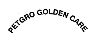 PETGRO GOLDEN CARE logo