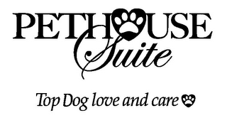 PETHOUSE SUITE TOP DOG LOVE AND CARE logo