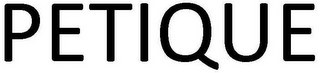PETIQUE logo