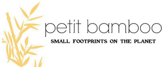 PETIT BAMBOO SMALL FOOTPRINTS ON THE PLANET logo