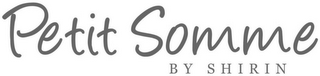 PETIT SOMME BY SHIRIN logo