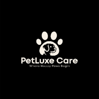 PETLUXE CARE WHERE HAPPY PAWS BEGIN logo