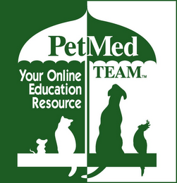 PETMEDTEAM YOUR ONLINE EDUCATION RESOURCE logo