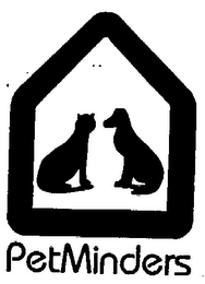 PETMINDERS ... "BECAUSE HOME IS WHERE THEY BELONG" logo