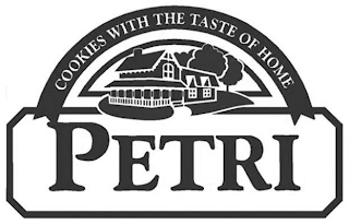 PETRI COOKIES WITH THE TASTE OF HOME logo