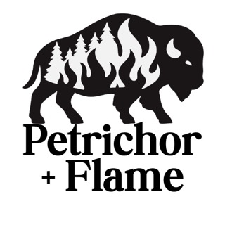 PETRICHOR + FLAME logo
