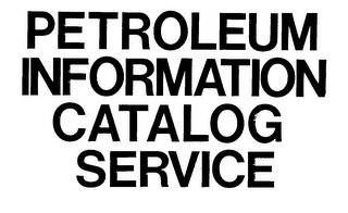 PETROLEUM INFORMATION CATALOG SERVICE logo