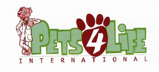 PETS 4 LIFE INTERNATIONAL logo