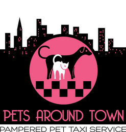 PETS AROUND TOWN PAMPERED PET TAXI SERVICE logo
