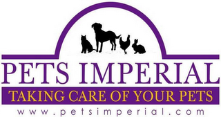 PETS IMPERIAL TAKING CARE OF YOUR PETS WWW.PETSIMPERIAL.COM logo