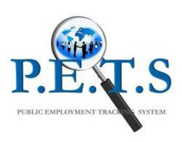 P.E.T.S. PUBLIC EMPLOYMENT TRACKING SYSTEM