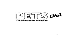 PETS USA THE ULTIMATE PET PUBLICATION logo
