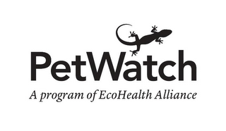 PETWATCH A PROGRAM OF ECOHEALTH ALLIANCE logo
