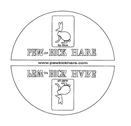 PEW-BICK HARE BY GIUX WWW.PEWBICKHARE.COM logo