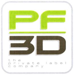 PF 3D THE PRIVATE LABEL COMPANY logo
