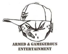 P.F. ARMED & GAMEGEROUS ENTERTAINMENT logo