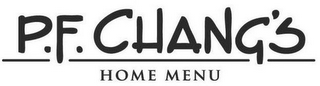 P.F. CHANG'S HOME MENU logo